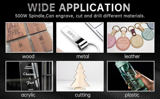 メタル彫刻 3020プラス CNCフレーシングマシン 500W 3軸デスクトップGRBL 6