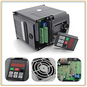 アメリカ ストック 2.2KW 水冷 スピンドルキット ER20 24000rpm 2.2KW VFD インバーター 80mm クランプ 3